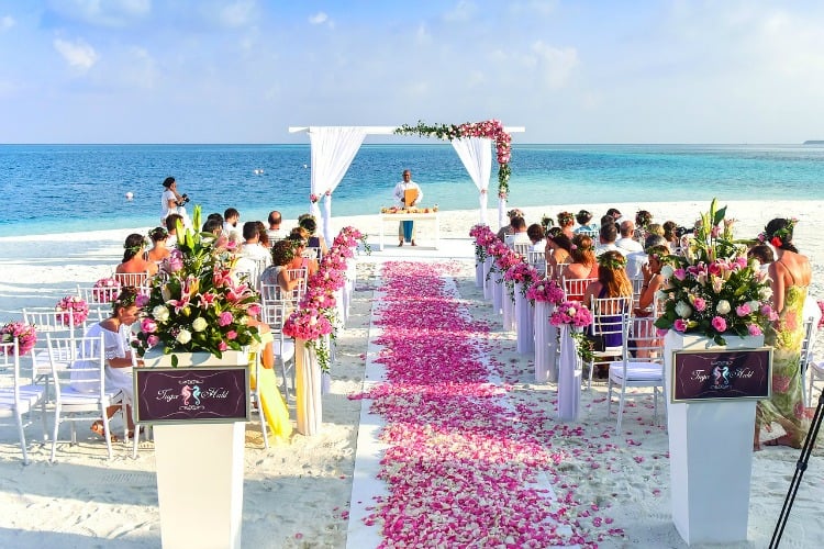 Bride Beach Wedding Day, Holiday Beach Weddings