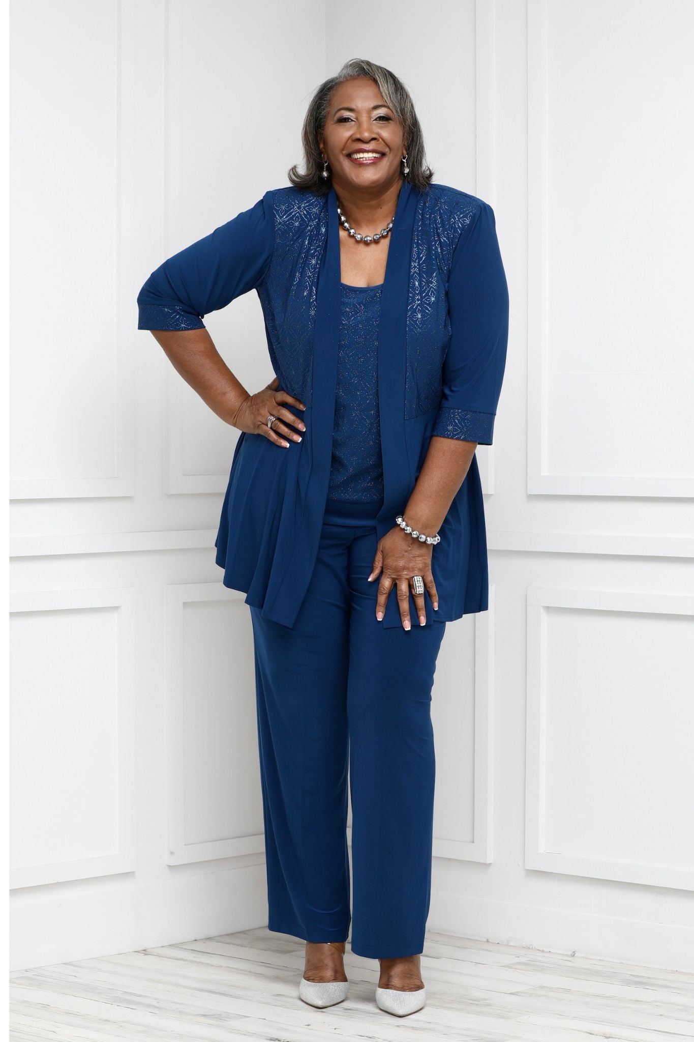 Blue Women's Plus-Size Suits