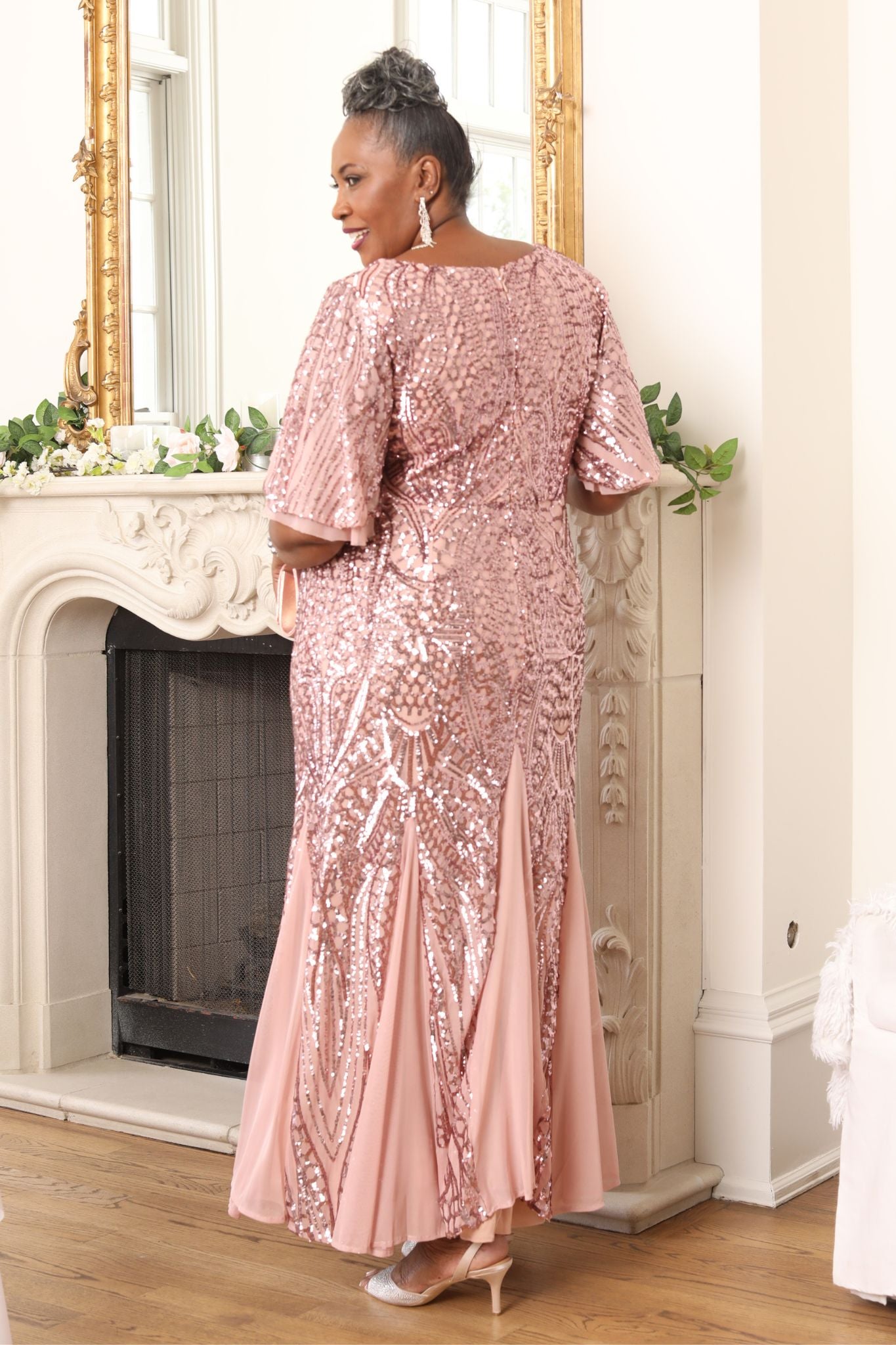 Harriet Gold Sequin Dress – Canella Lane