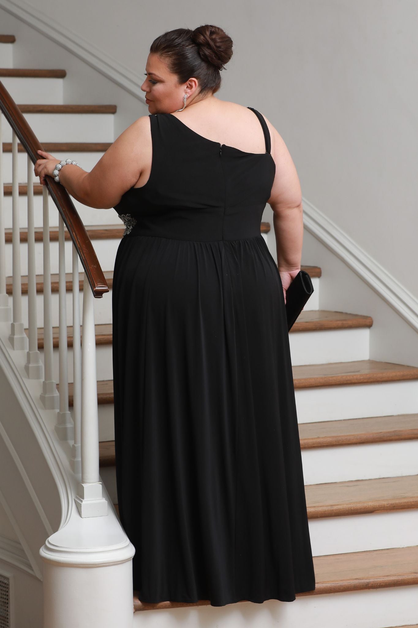 Buy SleekTrends Plus Size One Shoulder Asymmetrical Dress