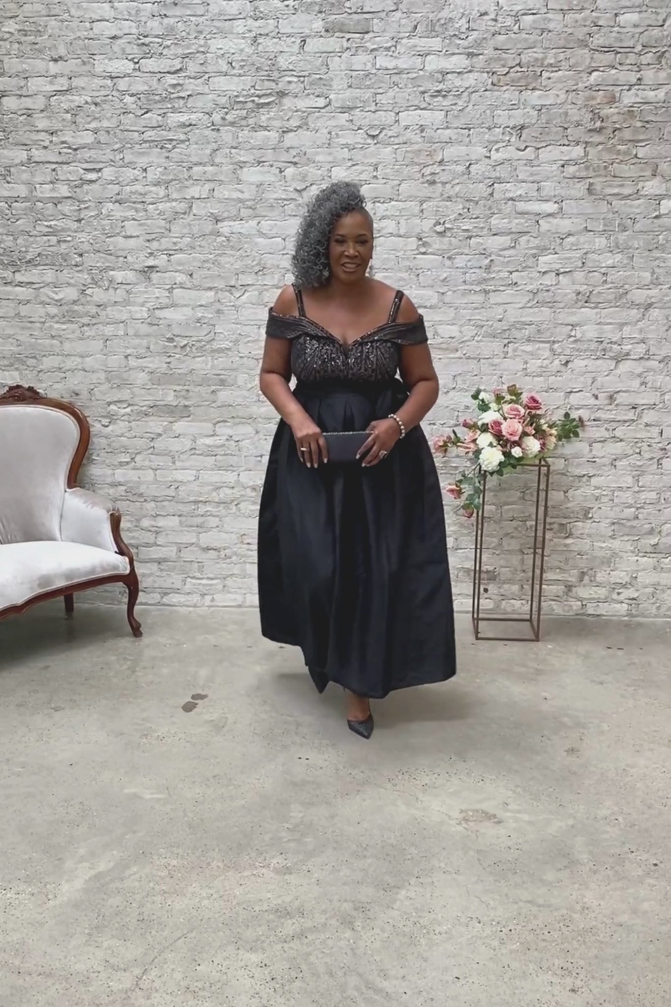 Plus Size Evening Elegance Off Shoulder Women s Evening Gown