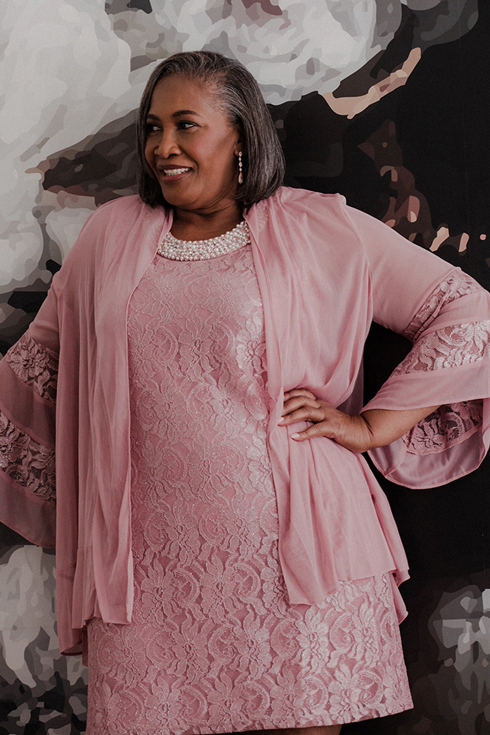 plus size blush dresses