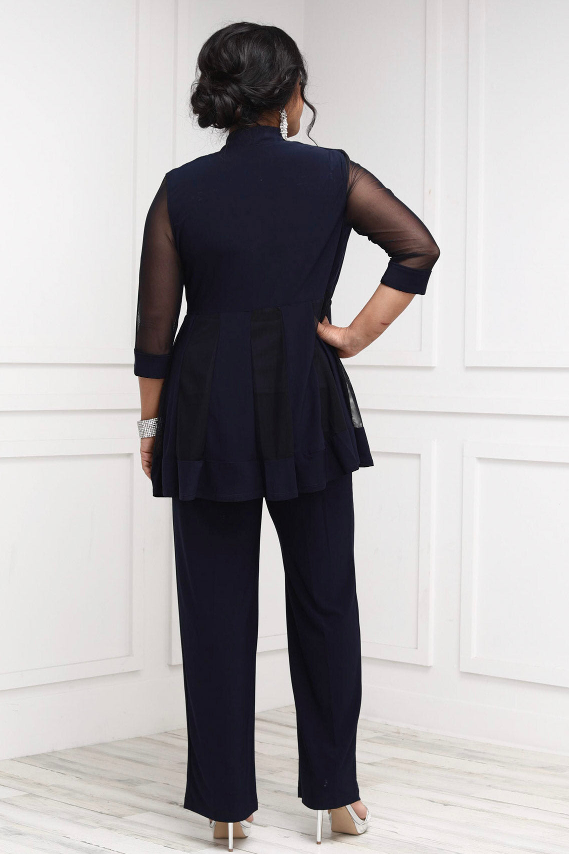 R&M Richards Long Formal Poncho Pant Suit 8998 | The Dress Outlet –  Wholesale Dress Outlet