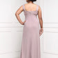 Women's 2 Piece Sequin Lace Jacket Long Dress