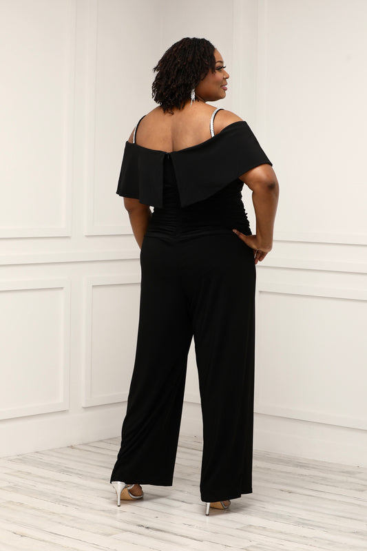 styledbygechi One Shoulder Woman Reception Jumpsuit, Women Romper, Women Pa