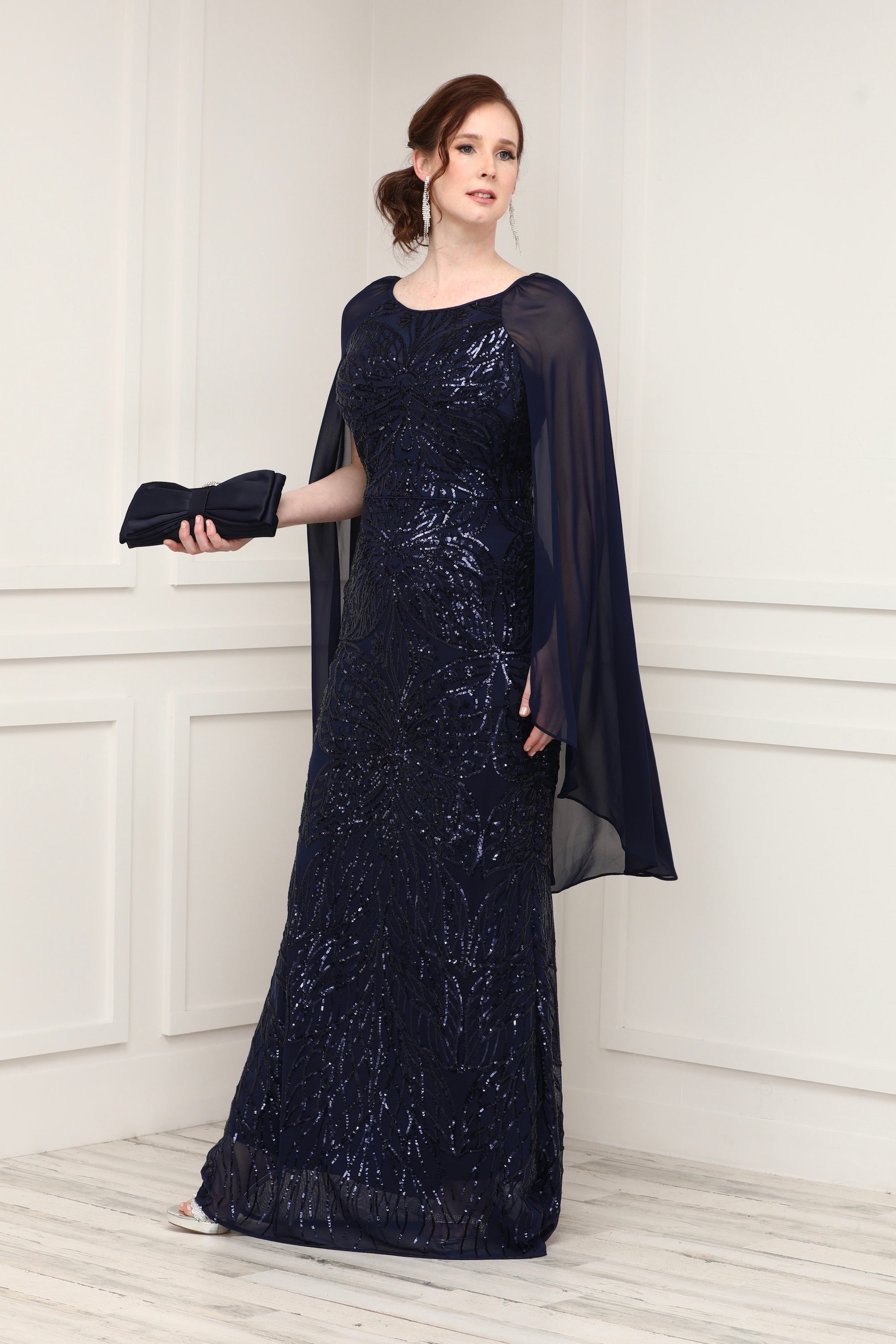 Formal Dress: 61398. Long, Plunging Neckline, A-line | Alyce Paris