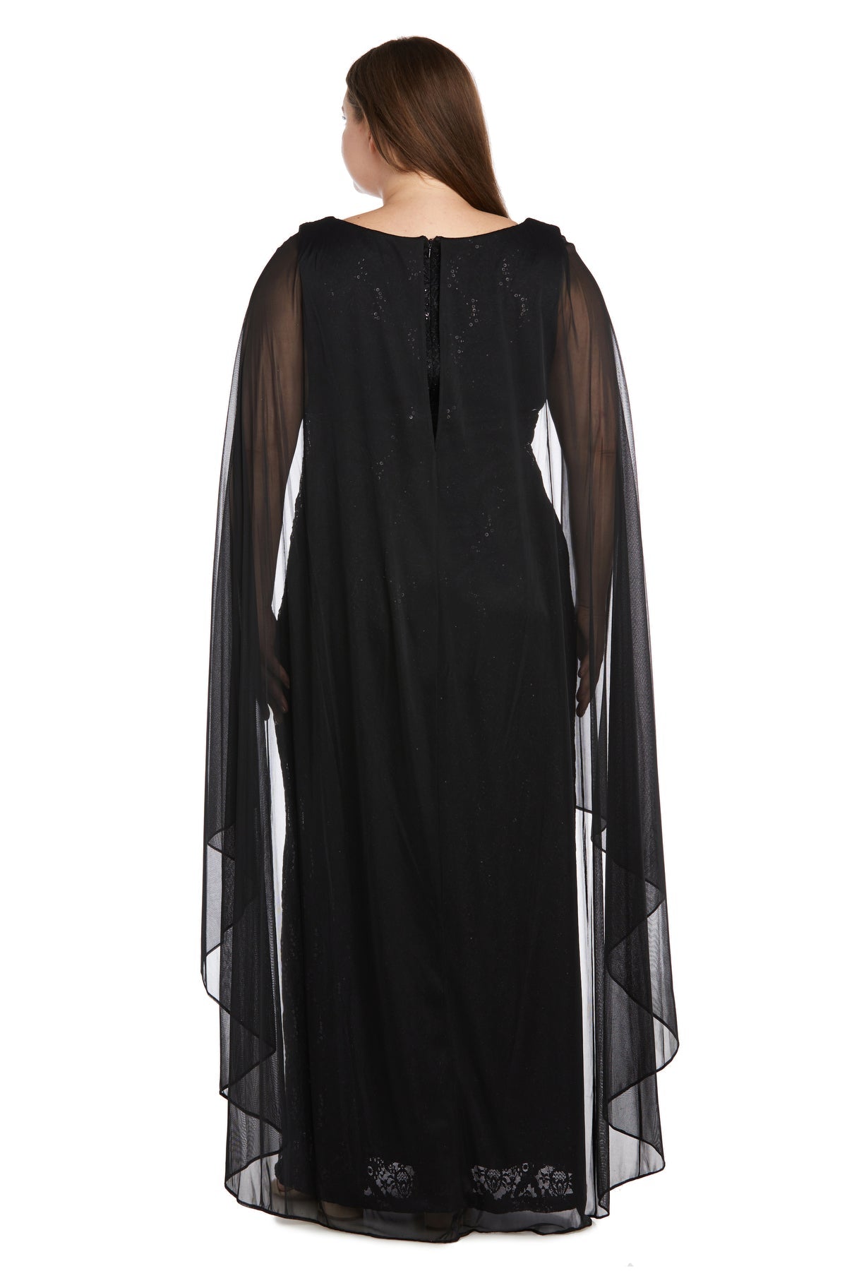 Black Chiffon Long Dress Women&#039;s Dress